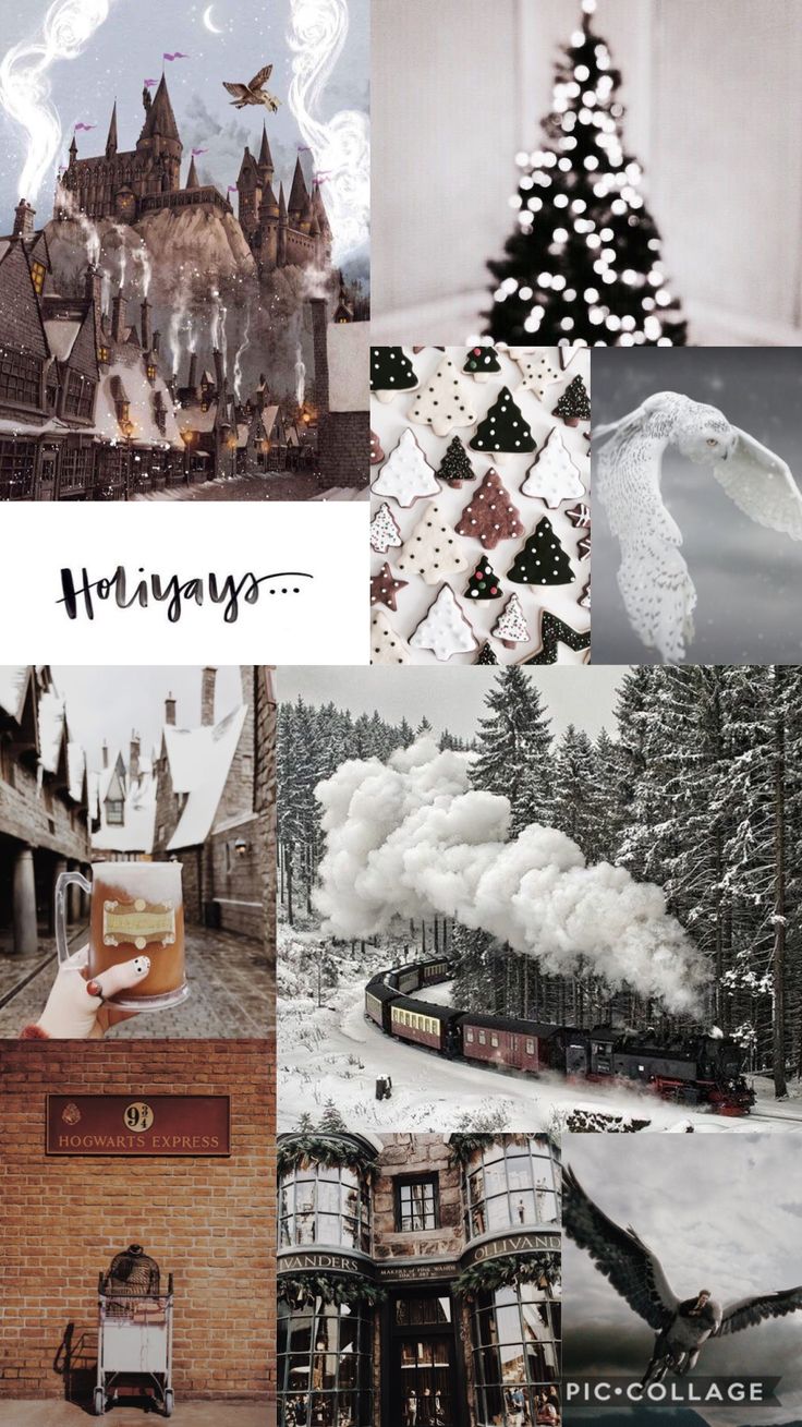 Happy Christmas Hogwarts  Harry potter background, Harry potter wallpaper, Harry  potter iphone wallpaper