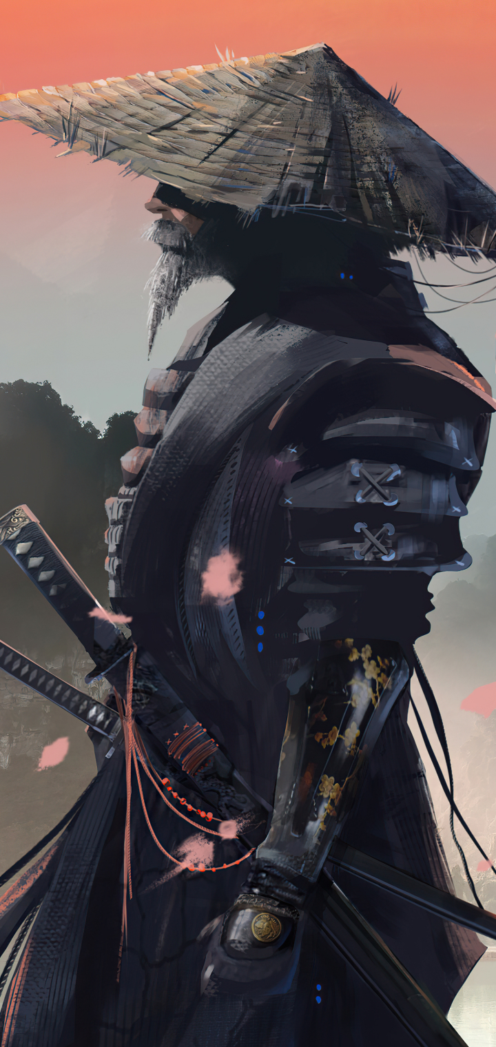 Fantasy Samurai Phone Wallpaper
