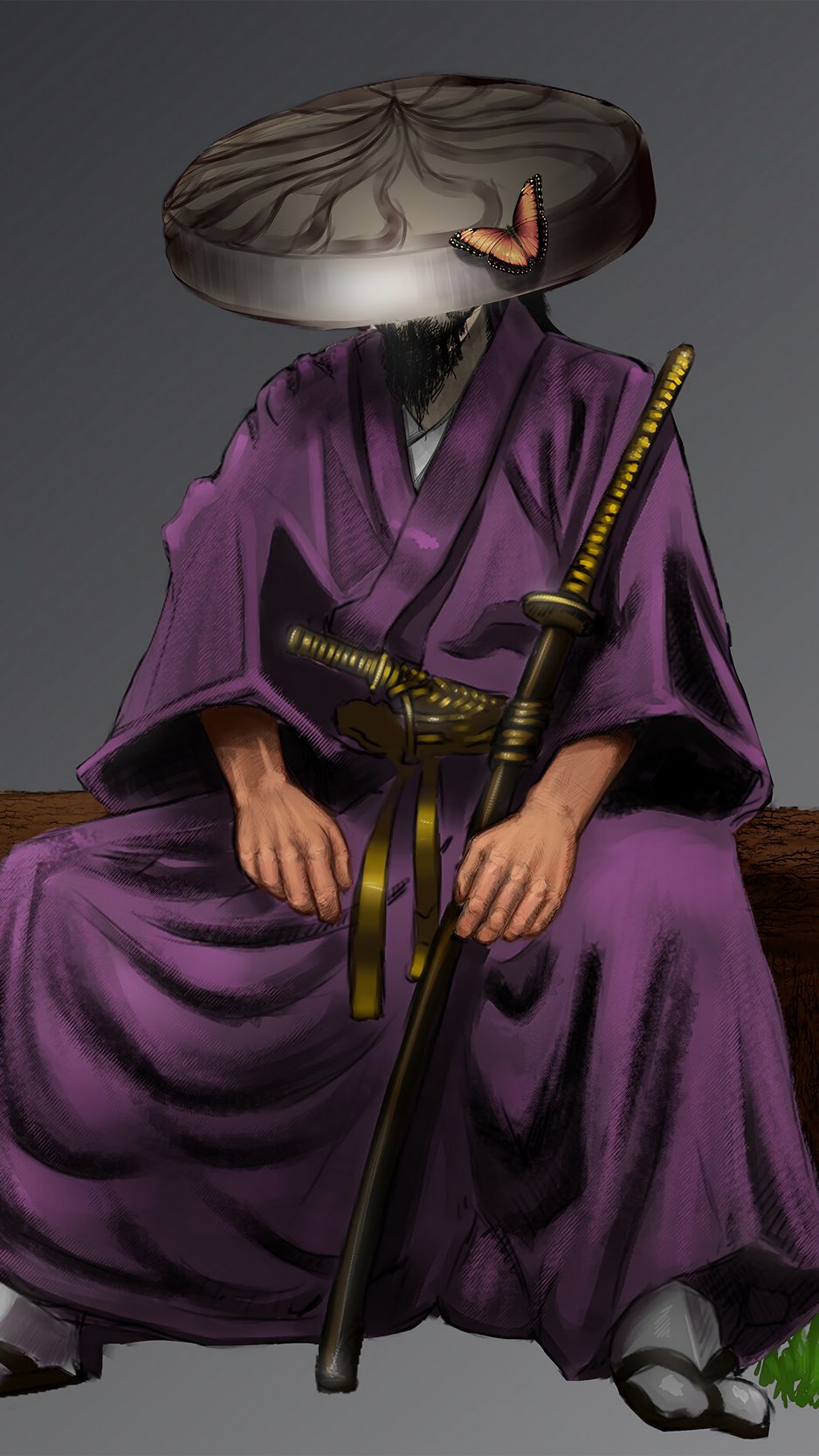 Download Wallpaper 938x1668 Samurai, Warrior, Kimono, Katanas, Art Iphone 8 7 6s 6 For Parallax HD Background