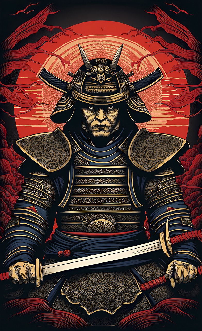 Download Samurai Warrior Man Royalty Free Stock Illustration Image