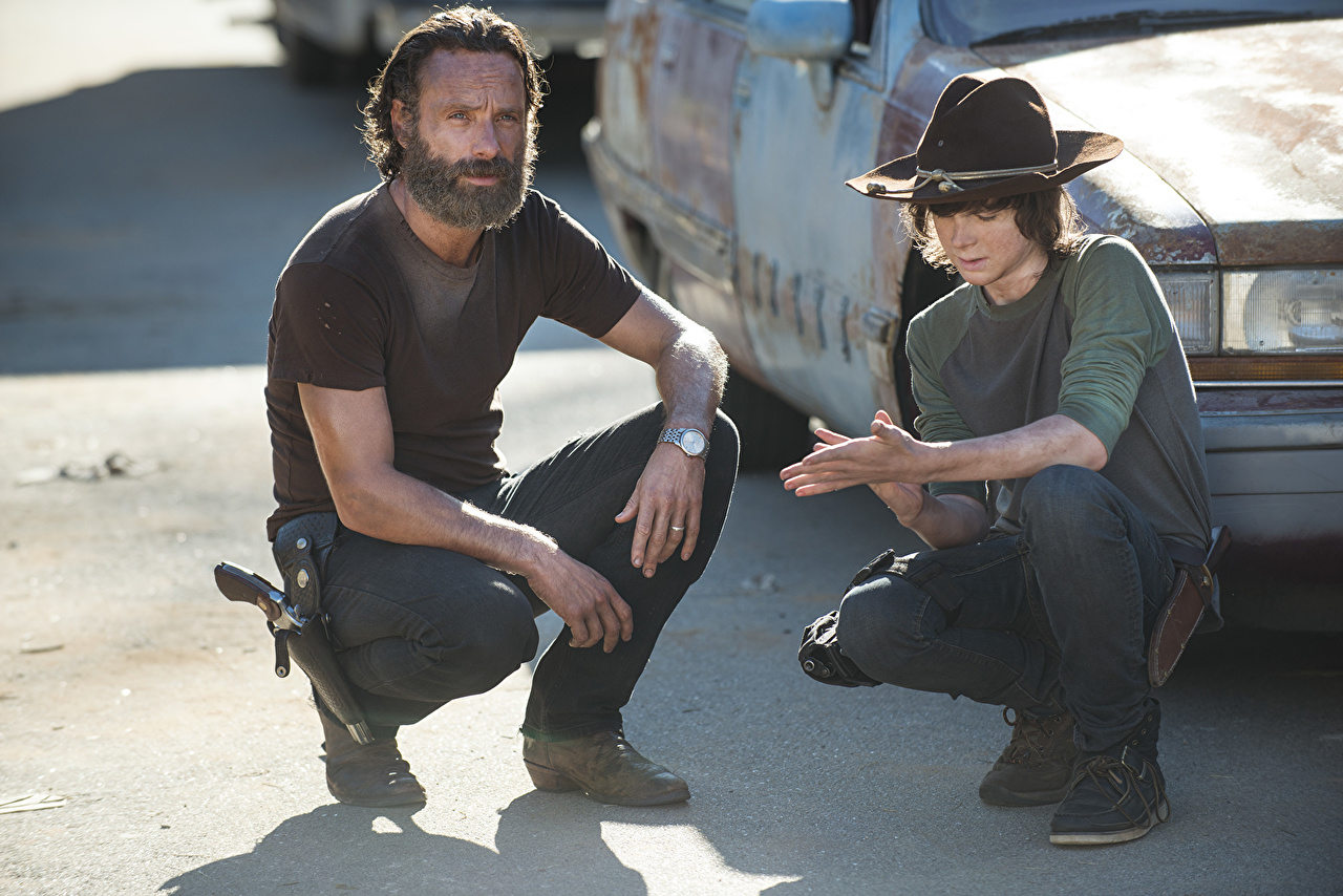 Desktop Wallpaper The Walking Dead TV Andrew Lincoln Boys Men Carl