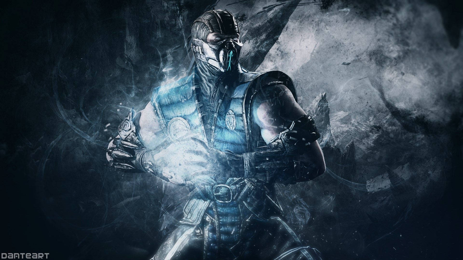 Download Sub Zero Unleashing His Ice Powers In Mortal Kombat Wallpaper