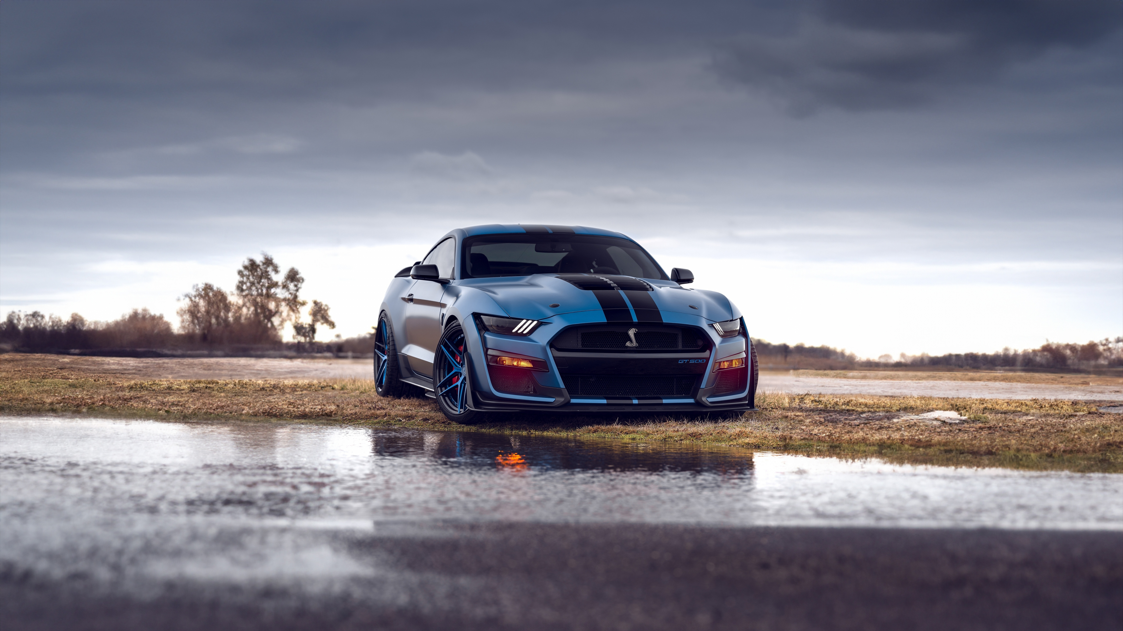 Download wallpaper 3840x2160 blue ford