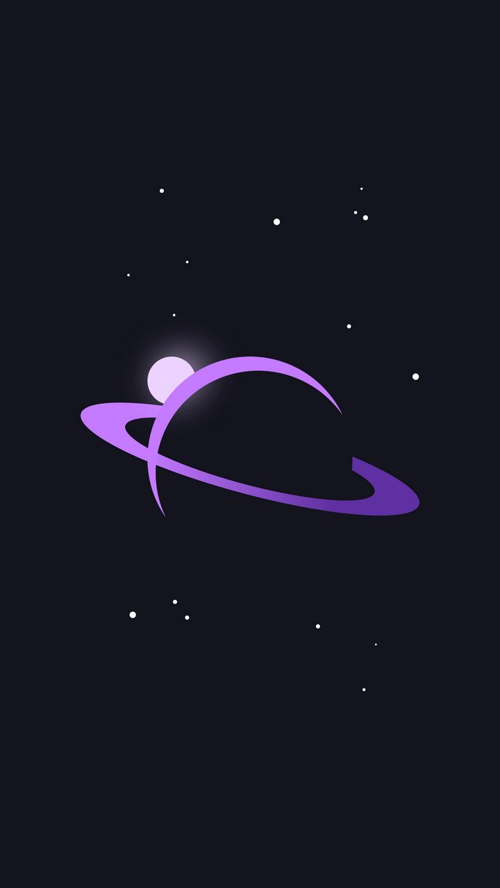 Download wallpaper 720x1280 saturn, planet, space, vector, art, purple samsung galaxy mini s3, s5, neo, alpha, sony xperia compact z1, z2, z3, asus zenfone HD background