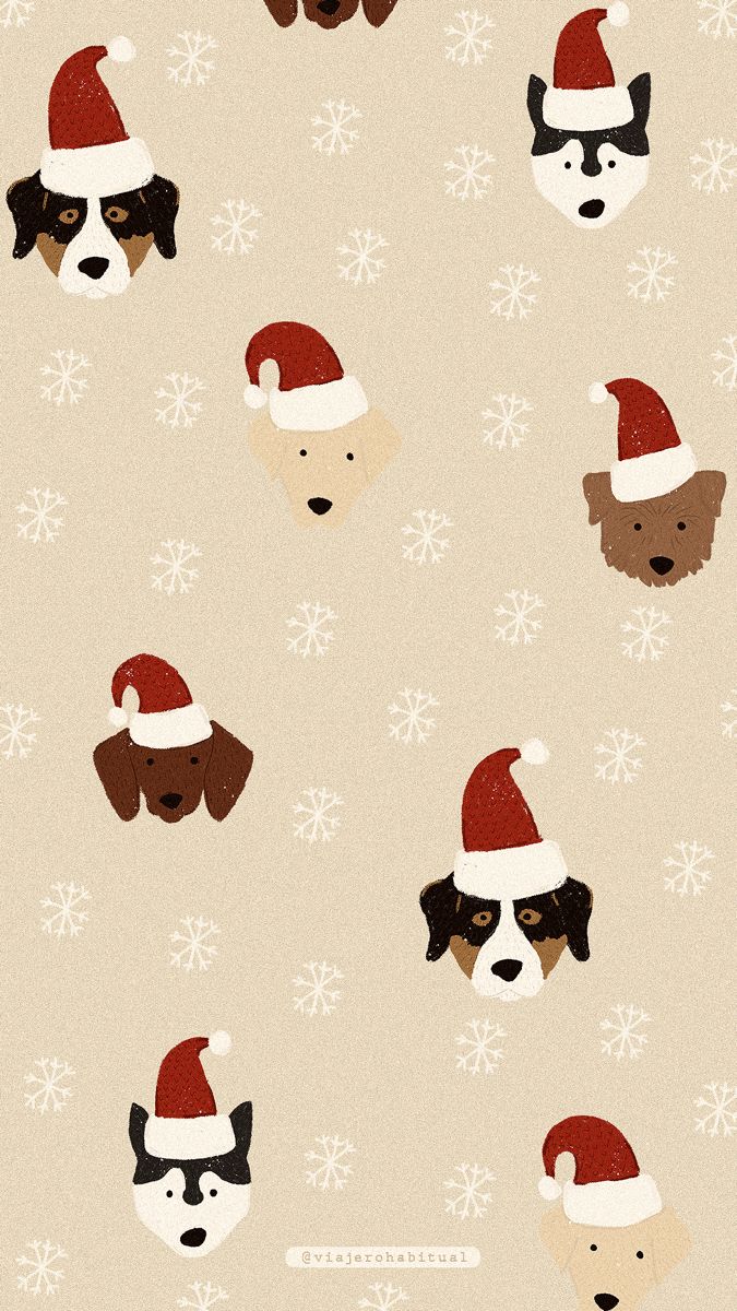 Perritos navideños. Christmas phone wallpaper, Christmas wallpaper ipad, Wallpaper iphone christmas