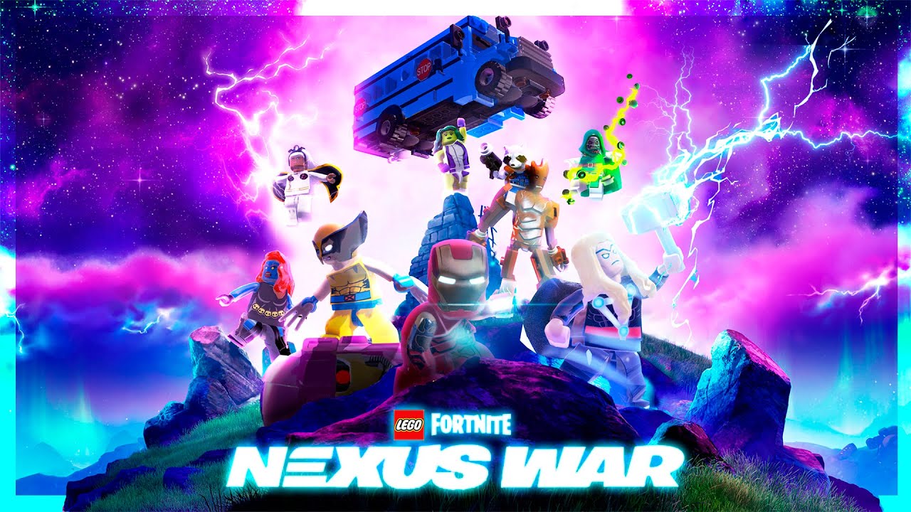 Recreating Fortnite NEXUS WAR Poster in LEGO