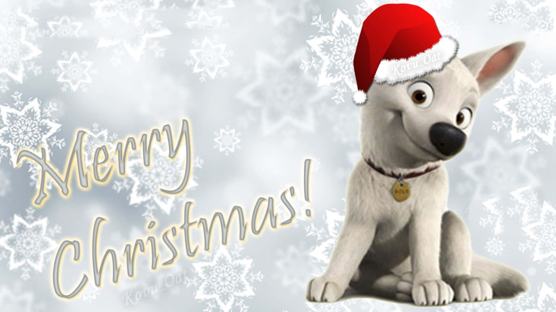 Download Dog Christmas Bolt Cartoon Character Smiling Picture