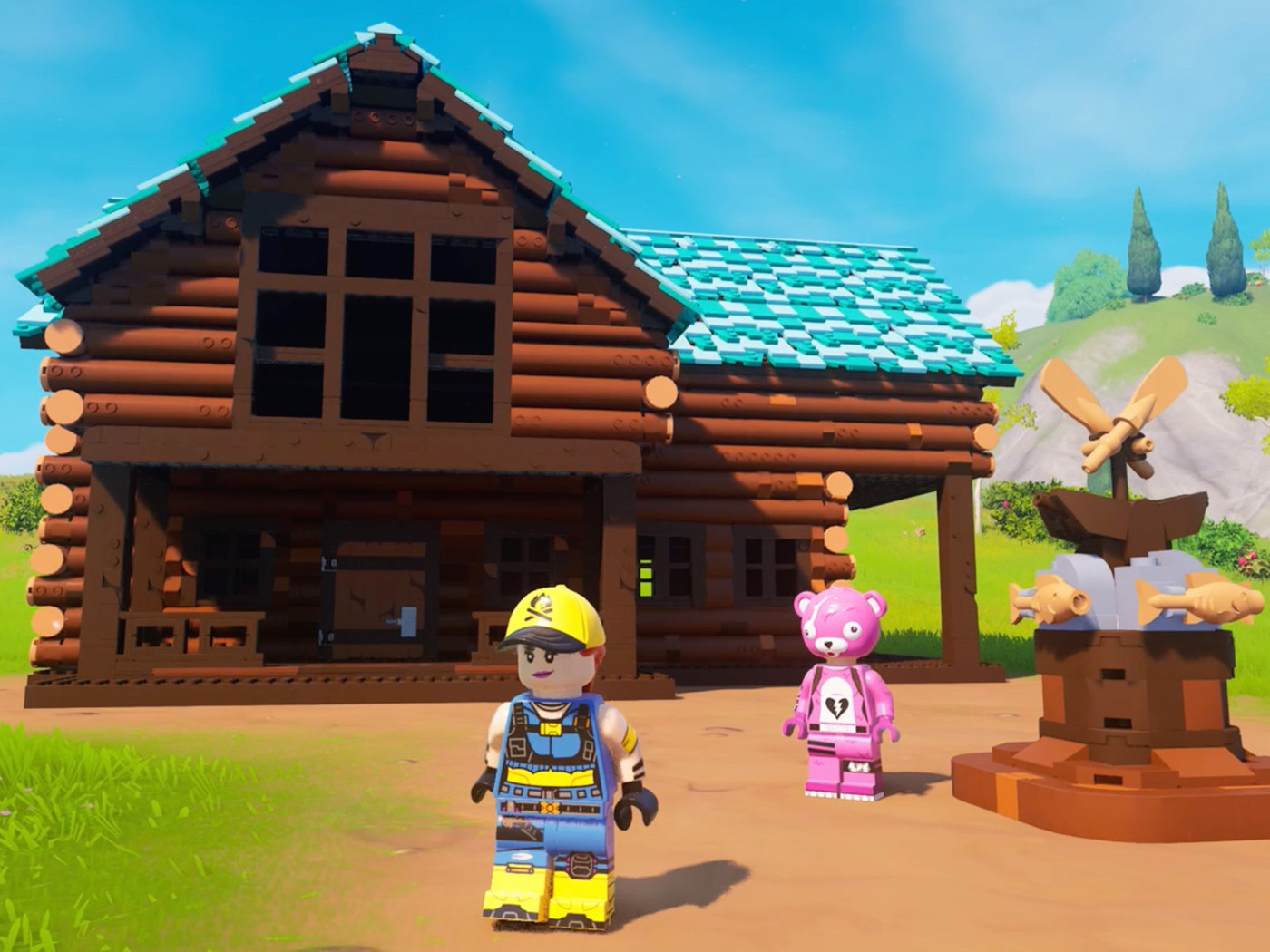 How to build and upgrade a village in Lego Fortnite