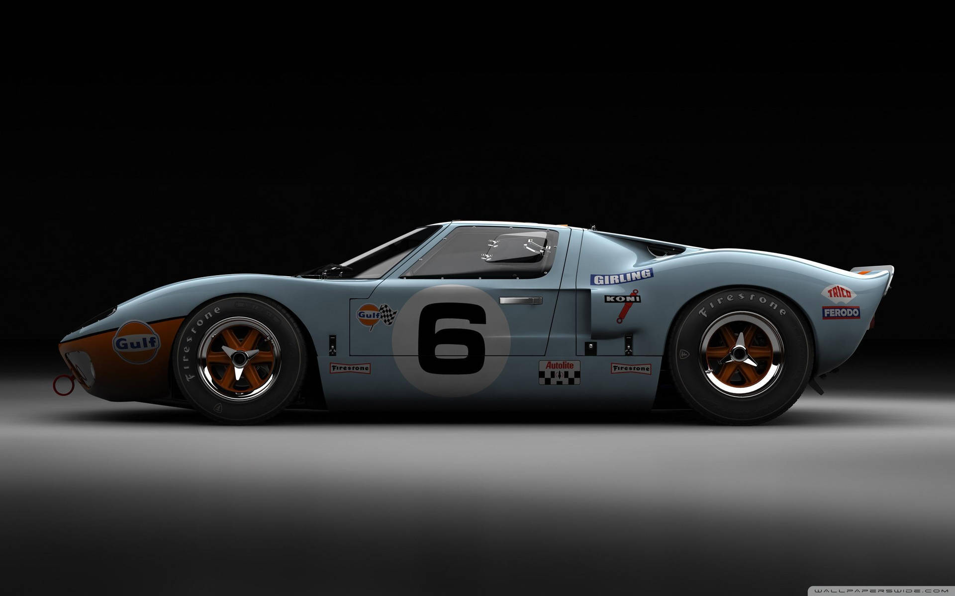 Download Old Race Car Ford Gt40 Wallpaper