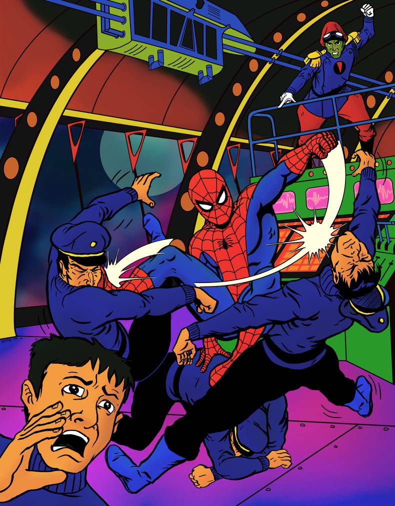 Classic Spider Man With 1967 Cartoon Influence. Spiderman, Spiderman Comic, Amazing Spiderman