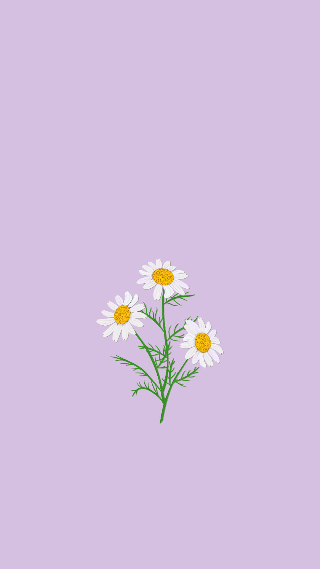 Purple Simple Cartoon Flowers Wallpapers - Wallpaper Cave
