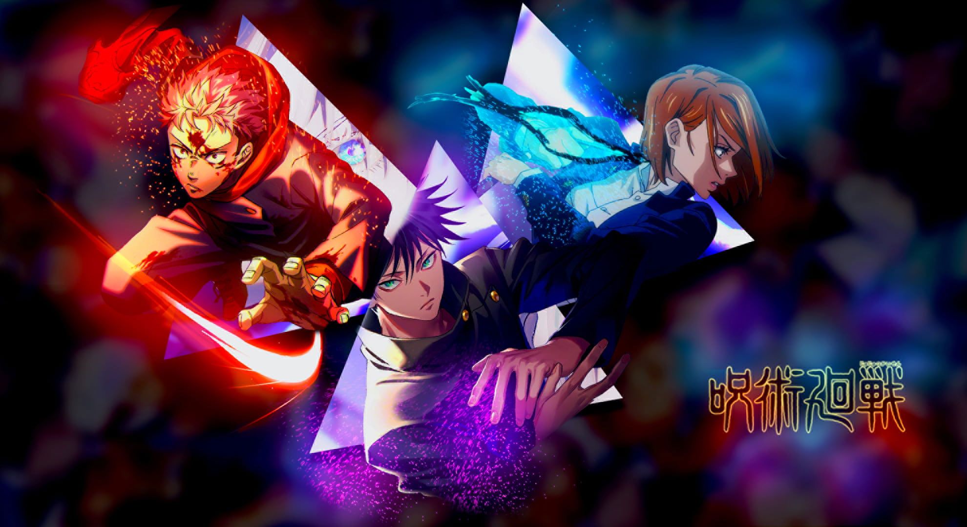 Wallpaper Jujutsu Kaisen, Yuji Itadori, Kugisaki Nobara. Kugisaki, nobara, Jujutsu, Wallpaper