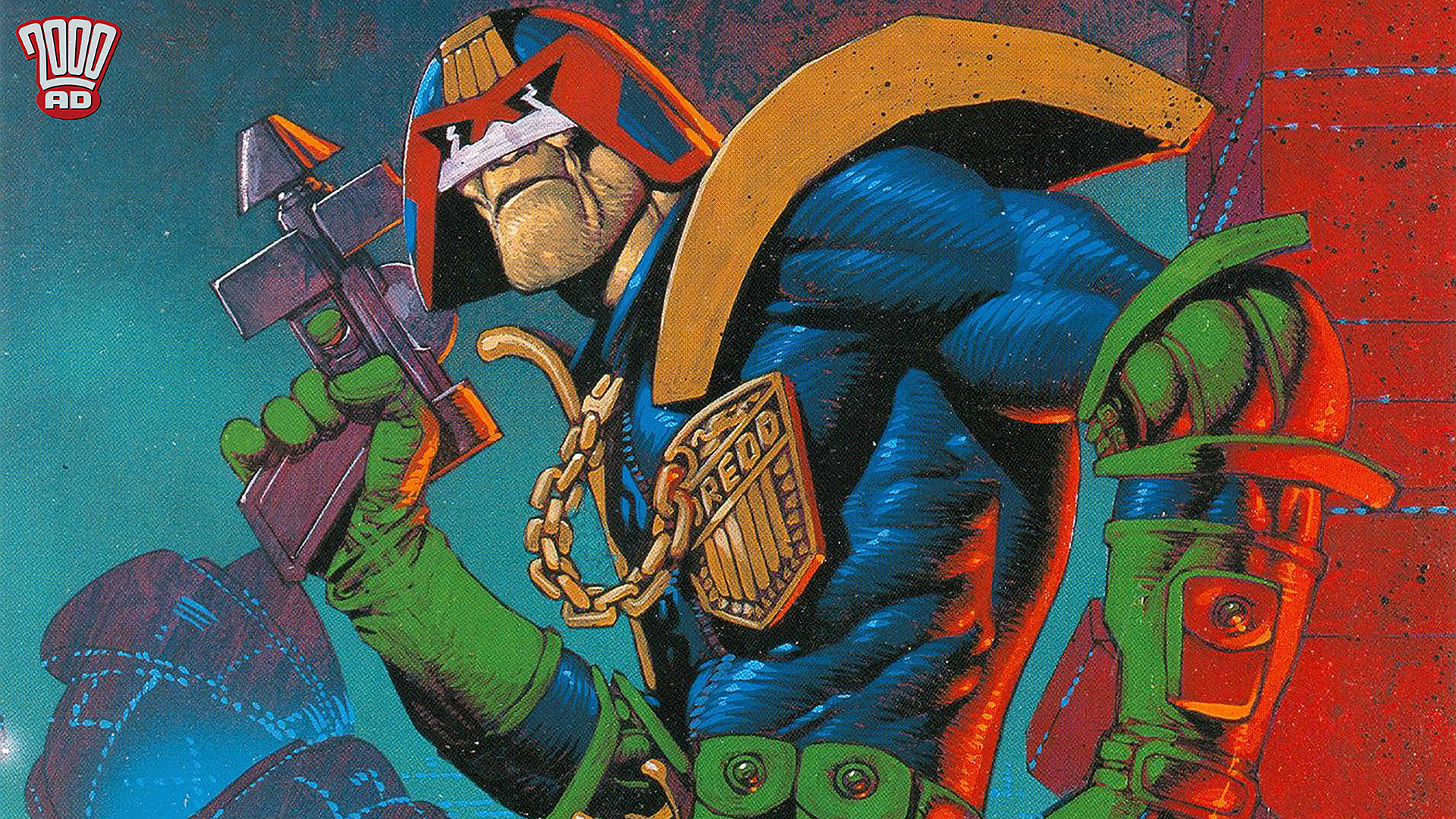 It's Wallpaper Wednesday some Judge Dredd for your desktop!