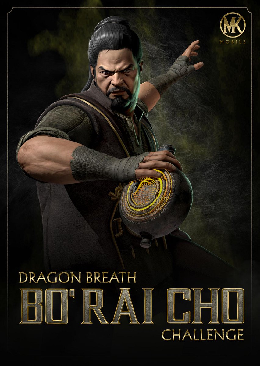 Mortal Kombat Mobile Vision won't impair this skilled Martial Artist on the battlefield. Play the Dragon Breath Bo' Rai Cho Challenge today - now with Elder difficulty available! #mkmobile