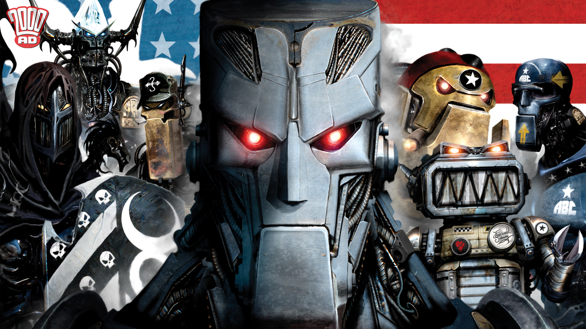 Spread the word the latest 2000 AD Wednesday wallpaper! AD