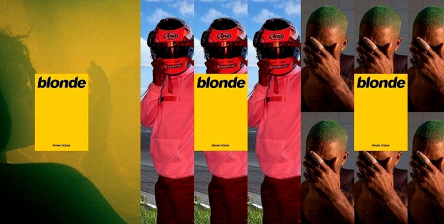 Download Frank Ocean getting lost in the music on his laptop Wallpaper