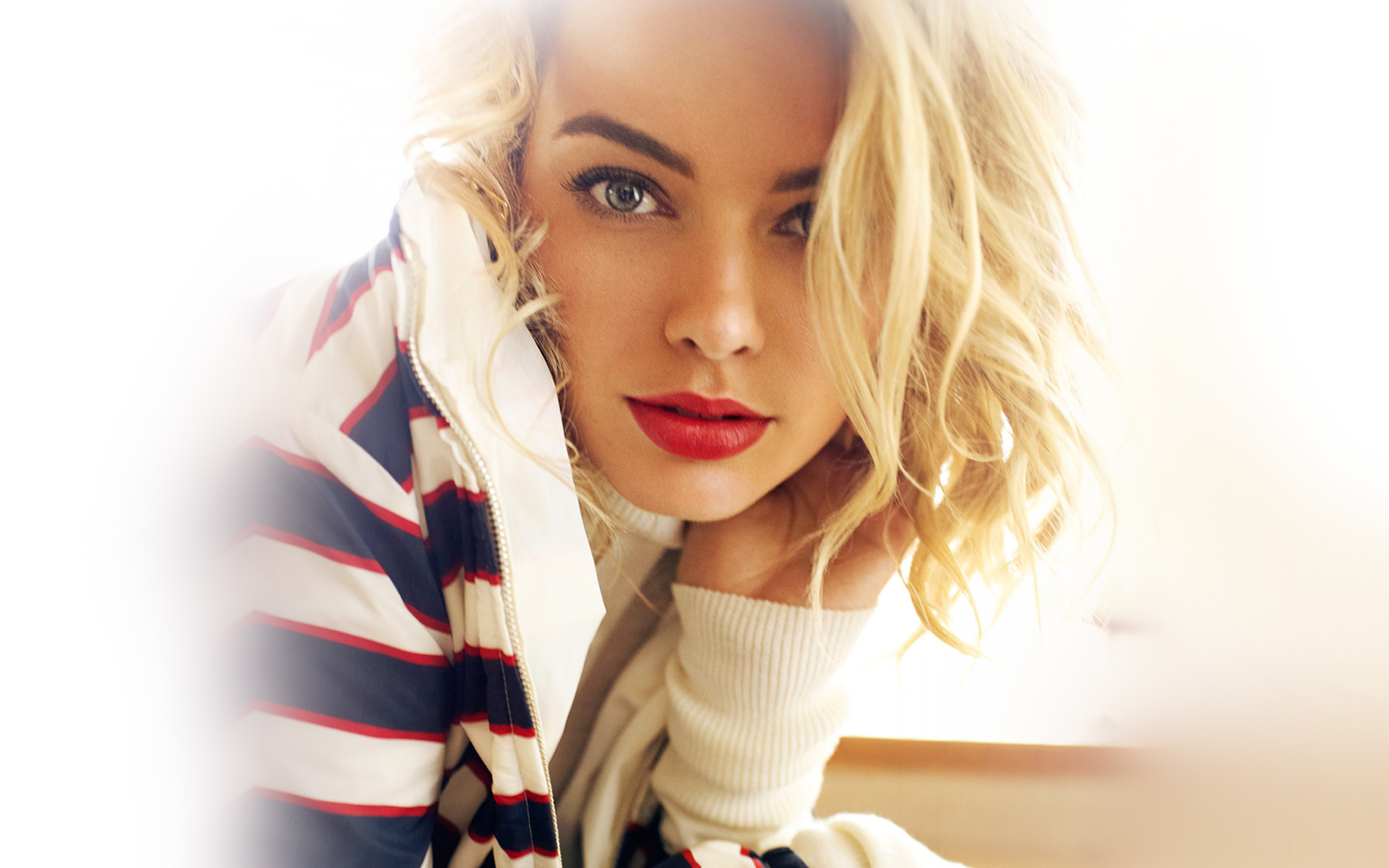 wallpaper for desktop, laptop. margot robbie smile celebrity beauty