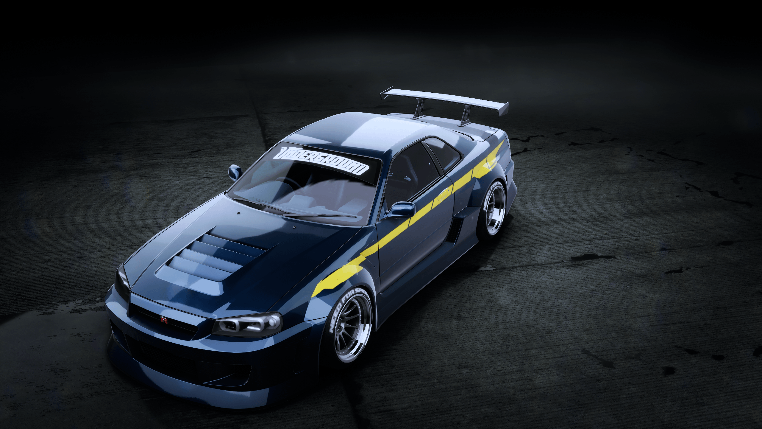 NFSU2 Protagonist Skyline Livery Re Created In Unbound