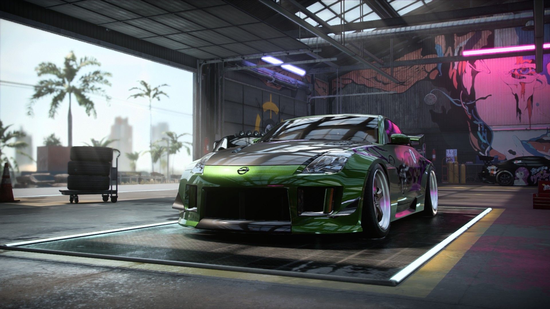 Nissan 350Z (Rachel's from NFSU2) 2003 Coupe from Need For Speed Heat. Nissan 350z, Need for speed cars, Nissan