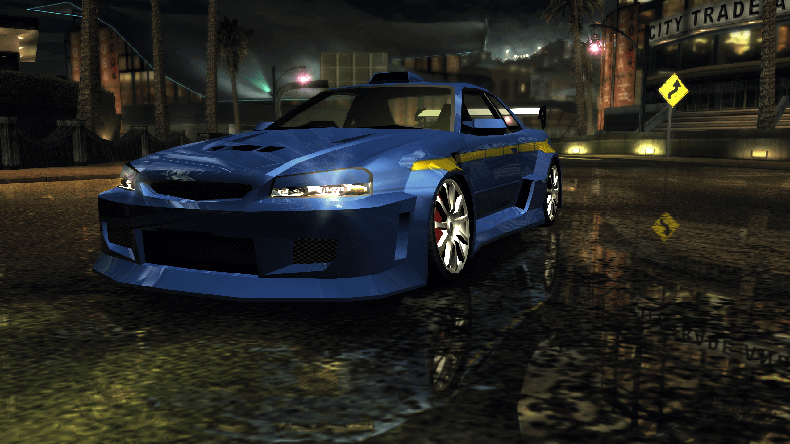NFSU2 Player's Skyline from Intro and Tutorials!