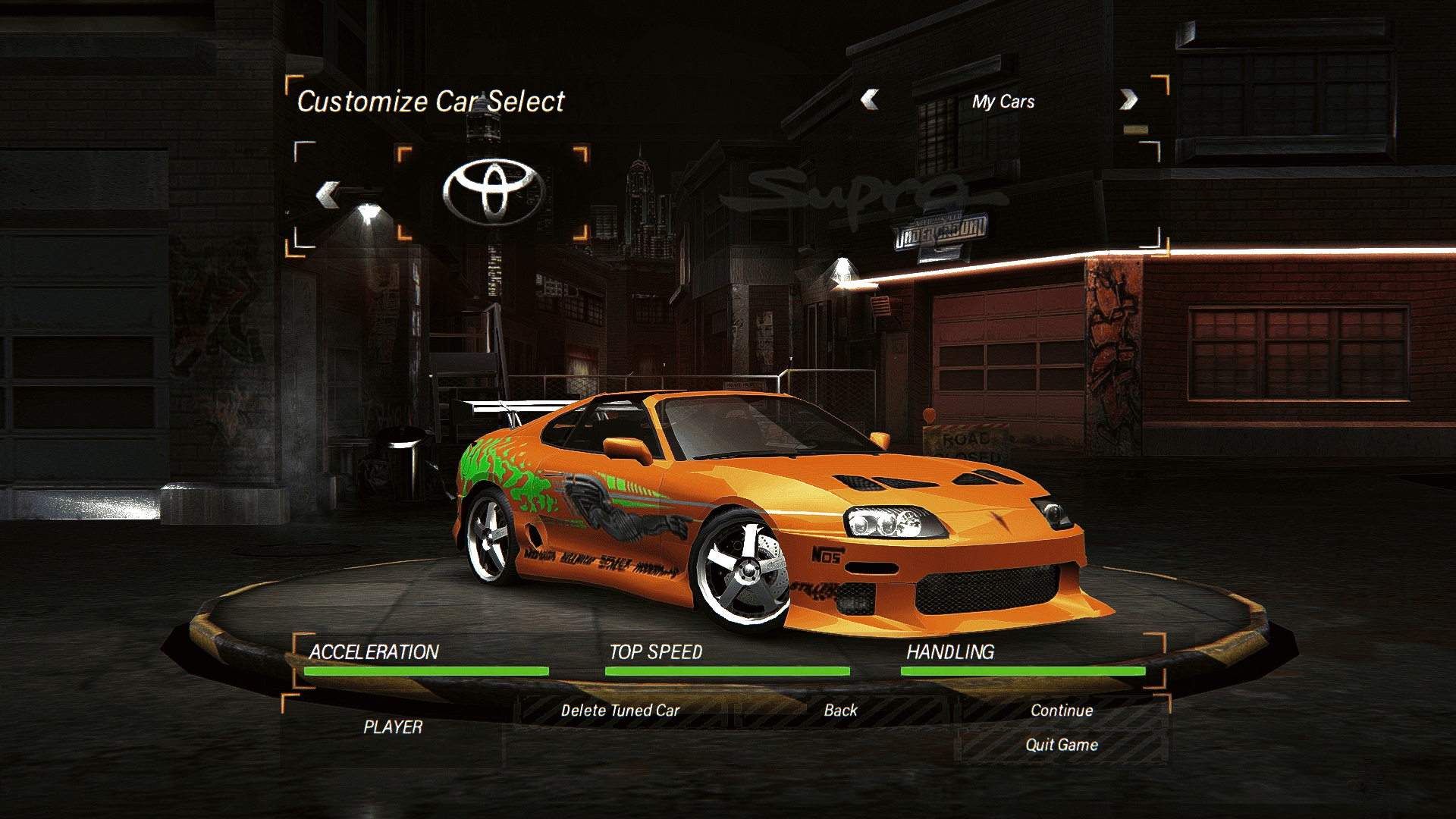 NFSMods Fast and the Furious Supra Vinyl for NFSU2