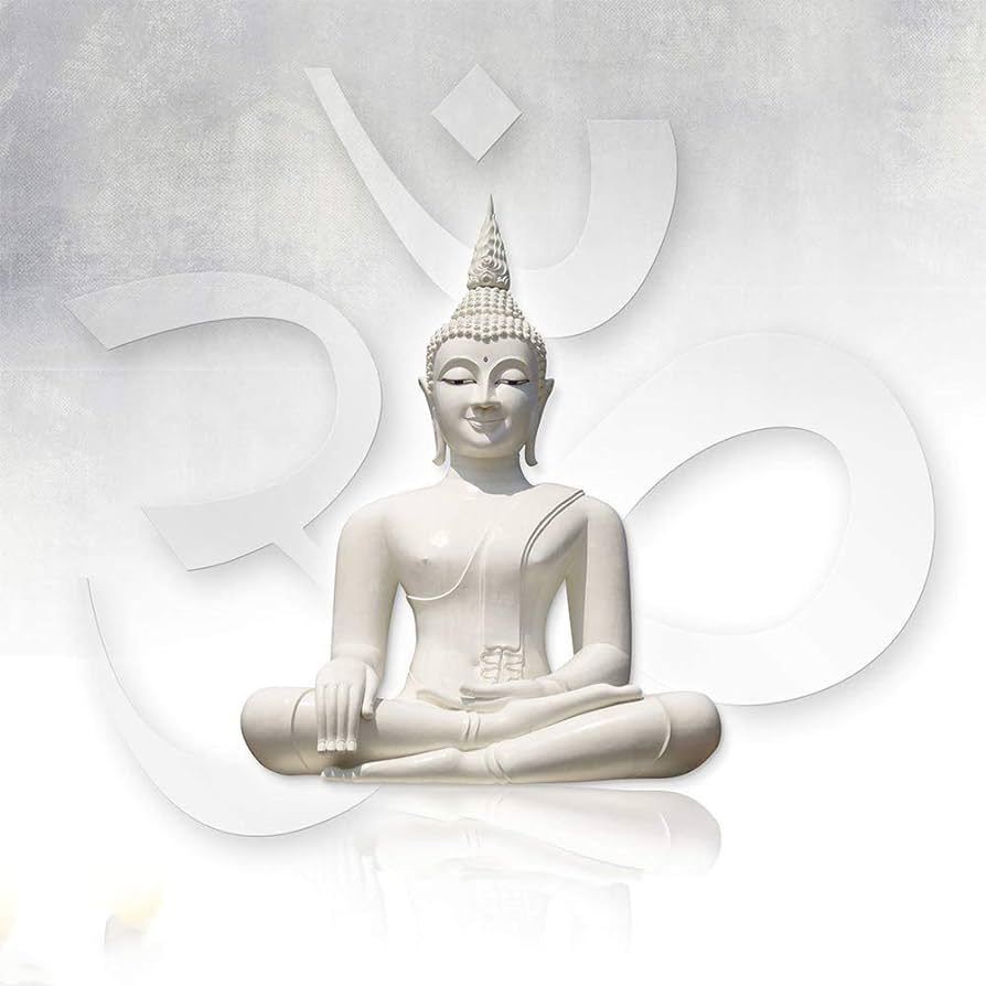 Buy Kayra Decor PVC Lord Buddha With Om 3D Wallpaper Indoor Wall Mural (120 X 144) Inch (ABUDDHA27 6) Online At Low Prices In India