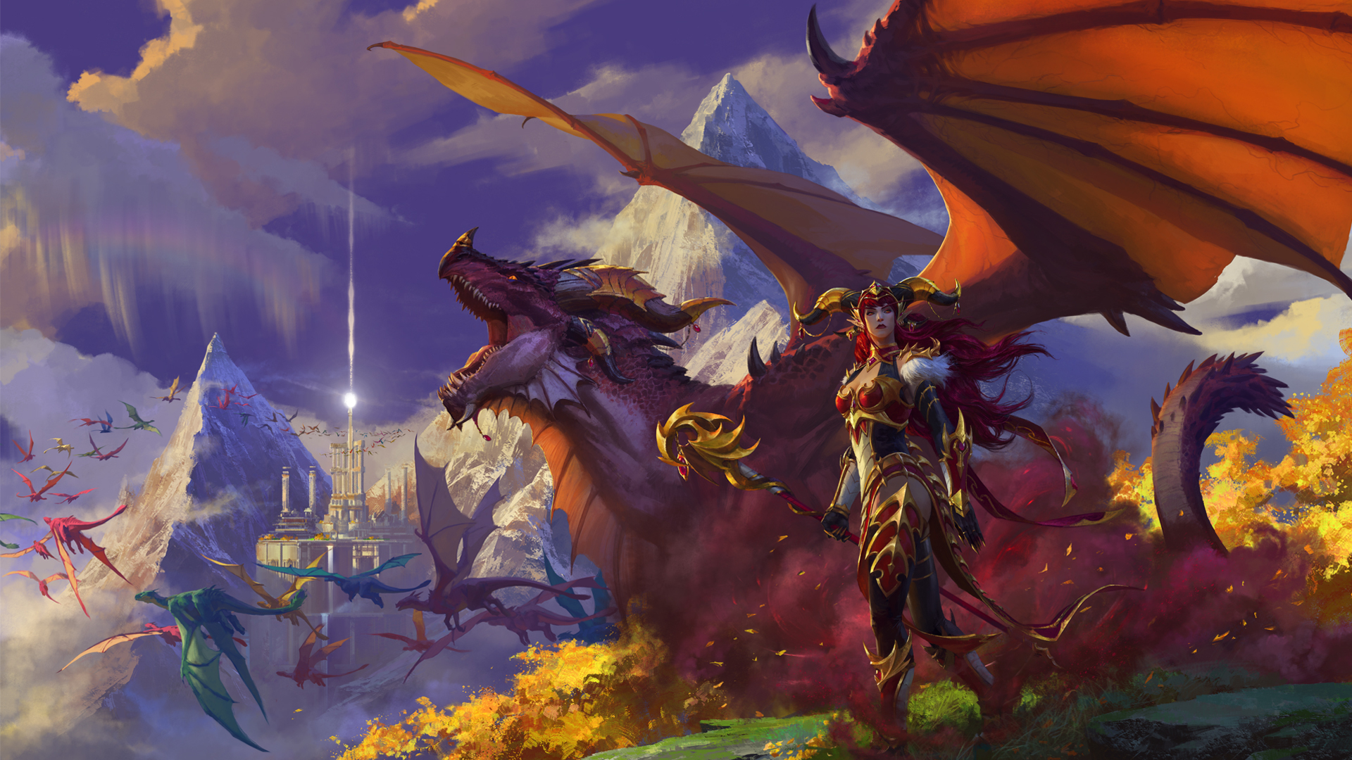 World of Warcraft the power. Download the #Dragonflight wallpaper
