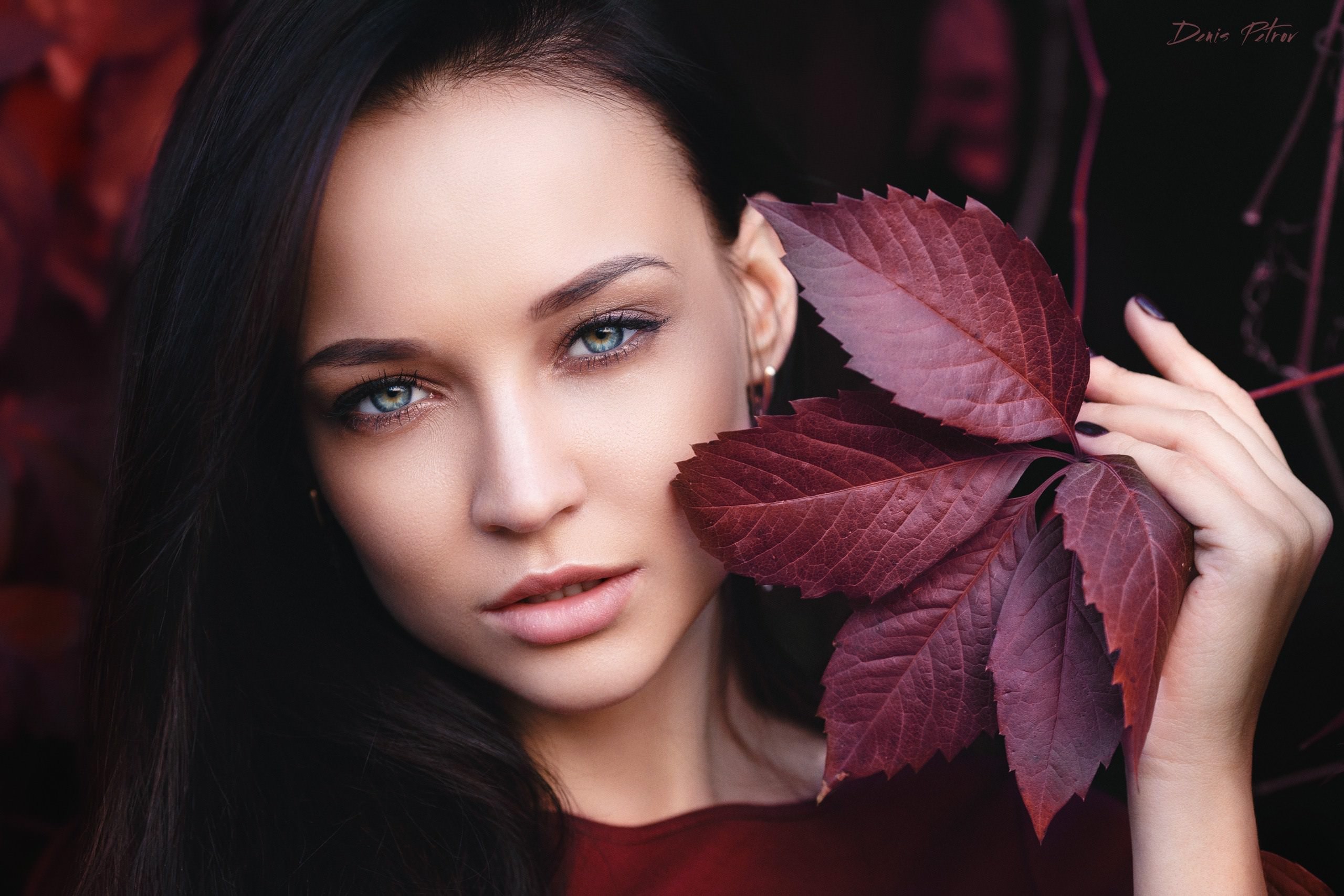 Angelina Petrova, portrait, girl, face (2560x1707px) on Wallls.com