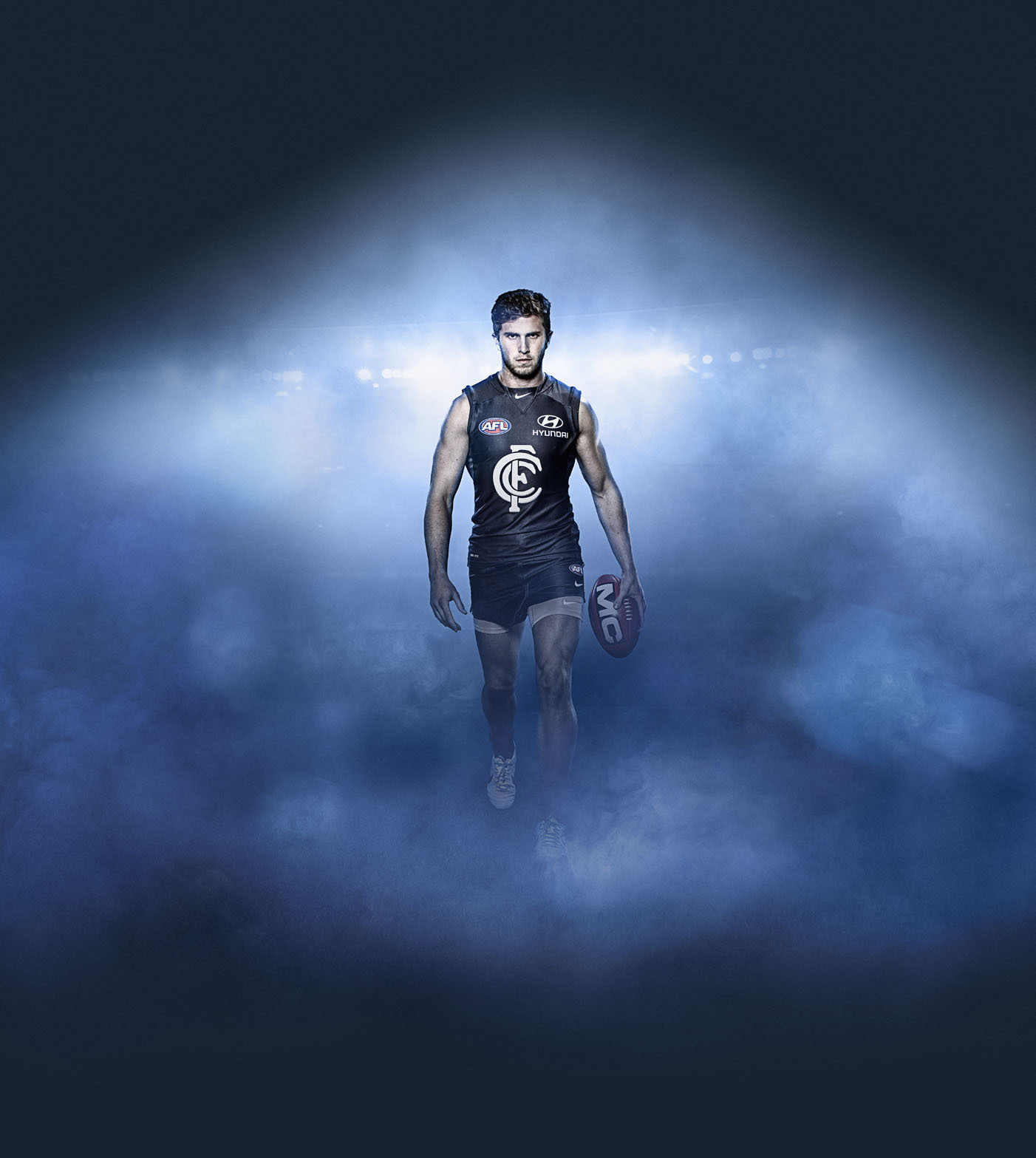 Cartlon Football Club Year. Creative Retouching. High End Image Creation & Production Melbourne