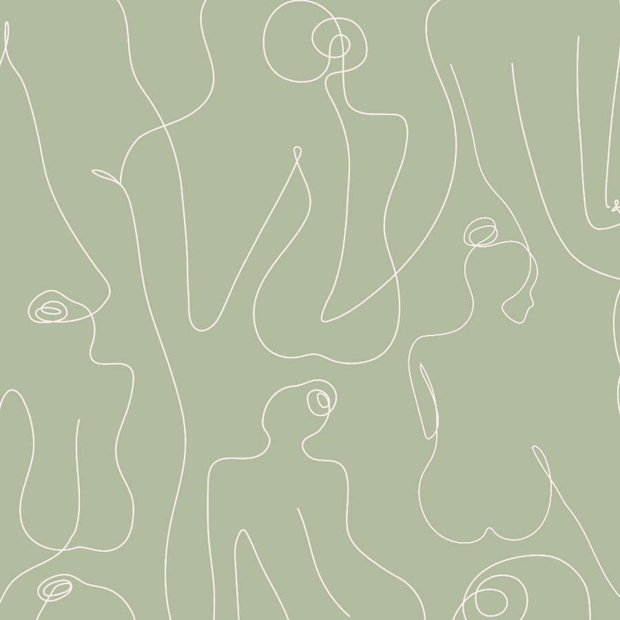 Sage Green Feminine Wallpaper and Stick