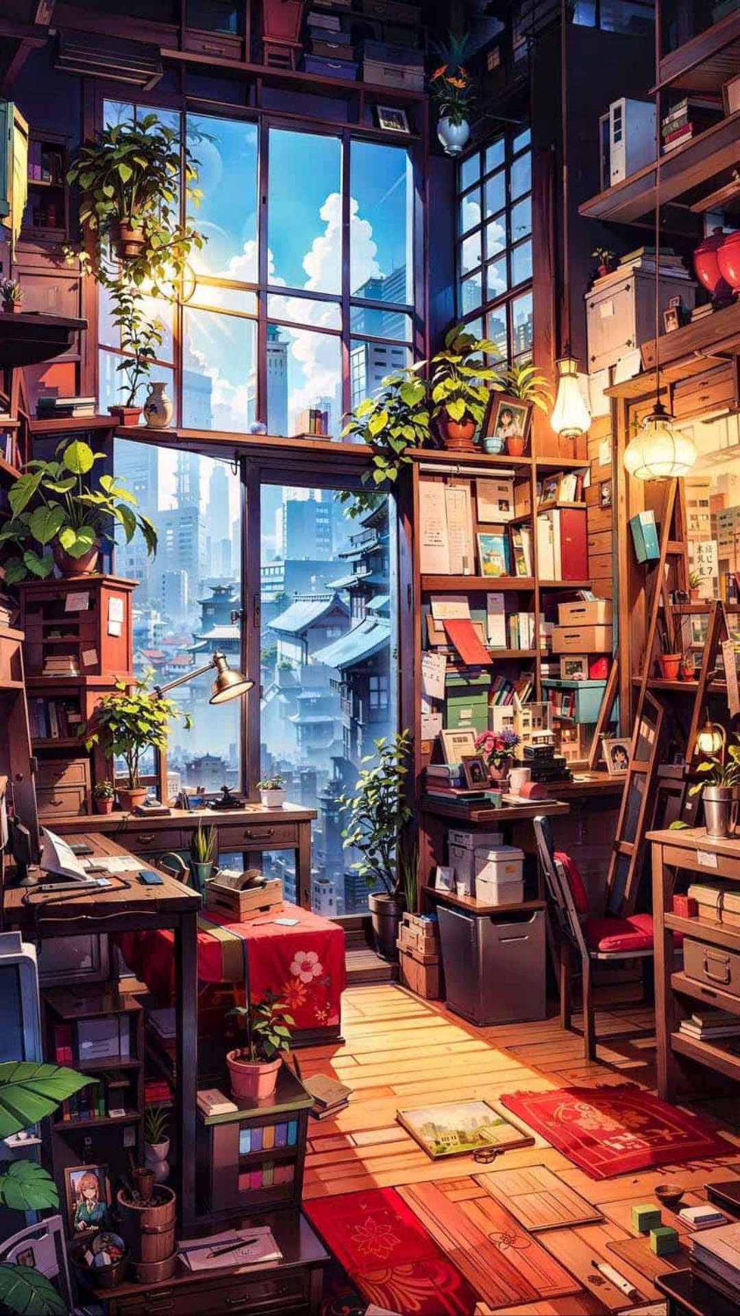 Best Anime Study Room Wallpaper [ HQ ]