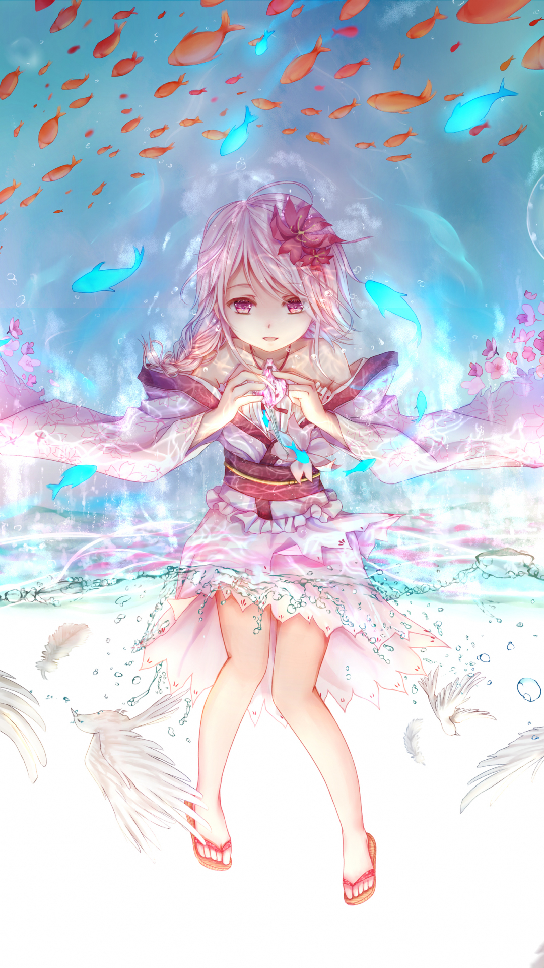 Download wallpaper 1080x1920 cute, anime girl, original, art, 1080p wallpaper, samsung galaxy s4, s5, note, sony xperia z, z1, z2, z3, htc one, lenovo vibe, google pixel 2, oneplus 5, honor 9