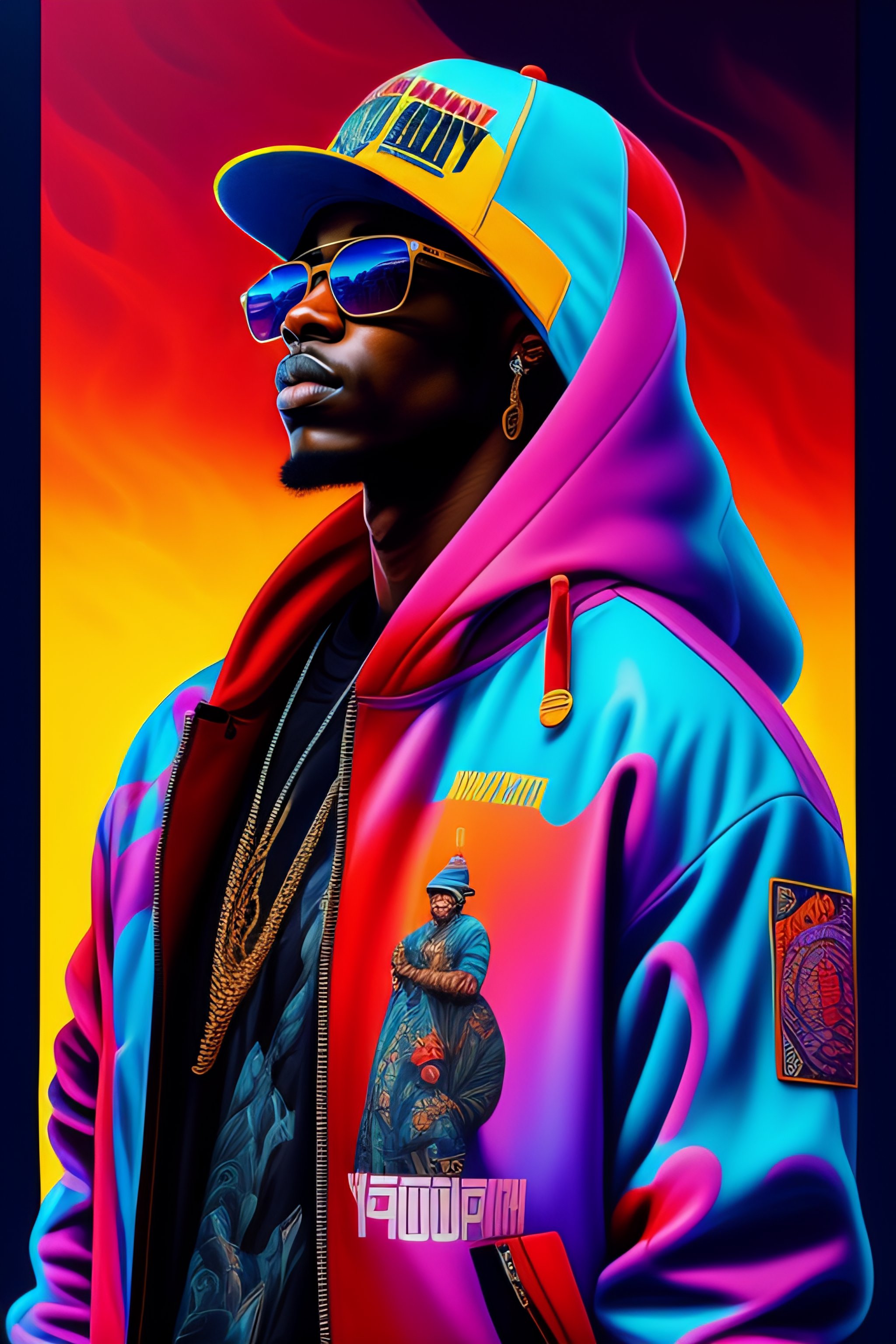 Full Body Hiphop Streetwear Drip, Tristan Eaton, Victo Ngai, Artgerm, Rhads, Ross Draws, Taken At 7 11