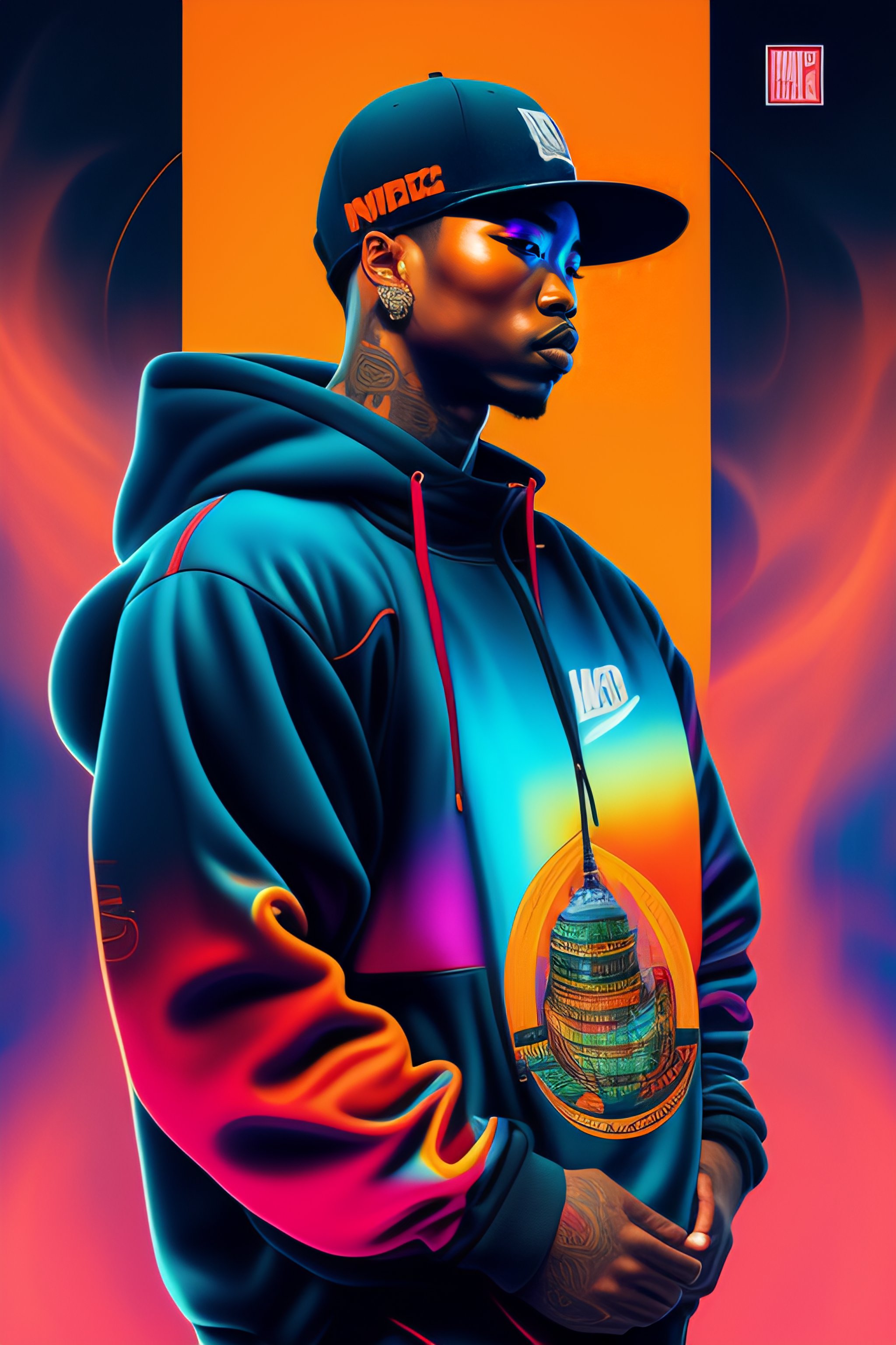 Full Body Hiphop Streetwear Drip, Tristan Eaton, Victo Ngai, Artgerm, Rhads, Ross Draws, Taken At 7 11