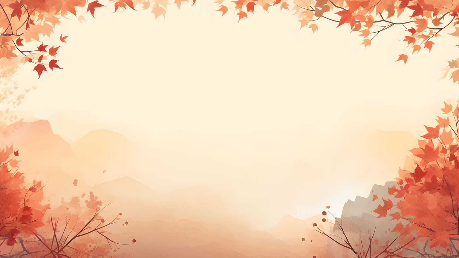 Aesthetic Fall Leaves Beige Desktop