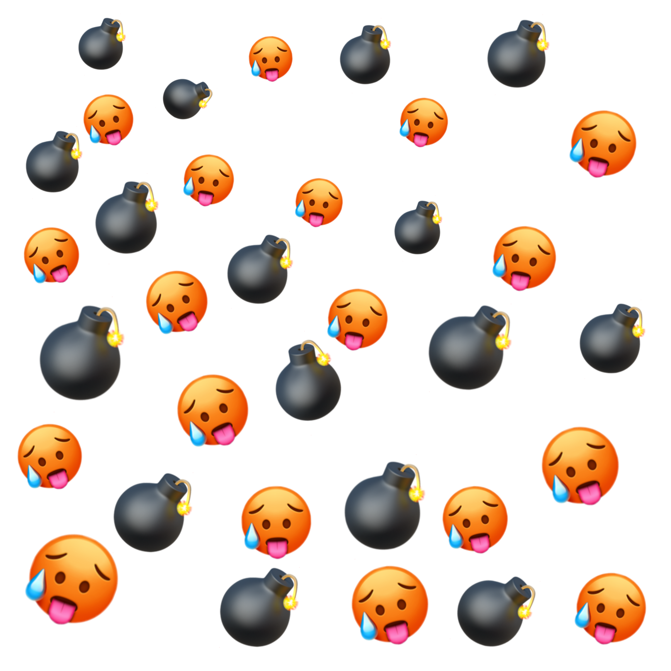 iphone background bomb hot emoji sticker
