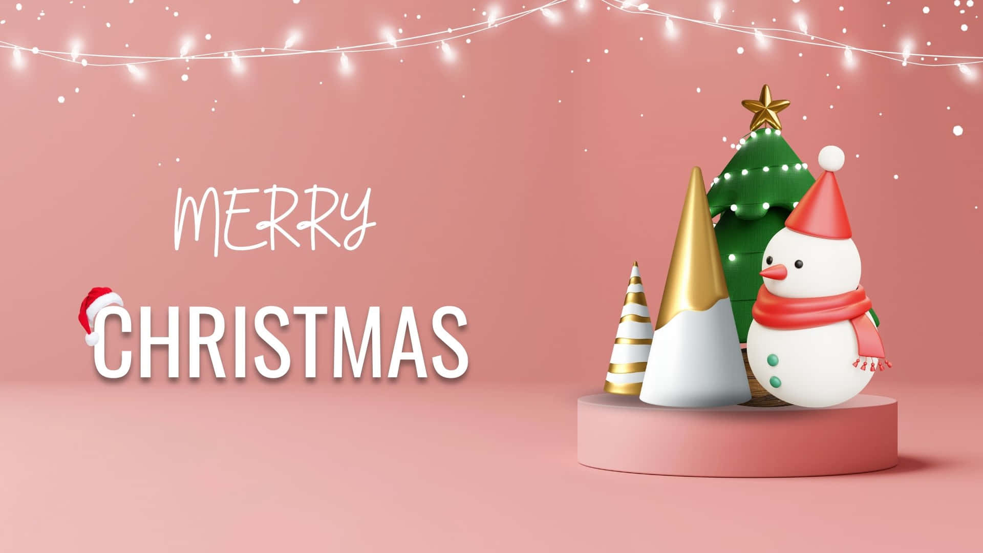 Pink Christmas Background