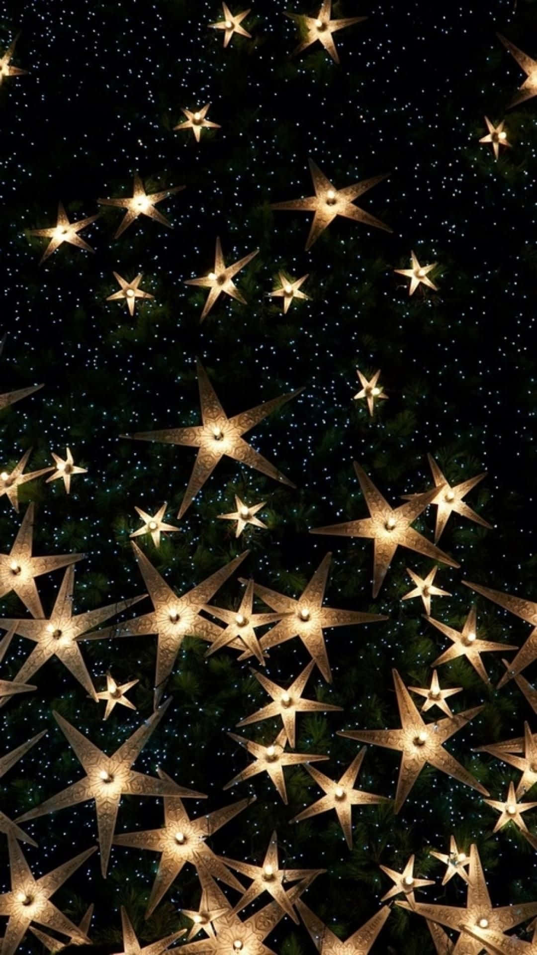 Download New Year iPhone Stars Night Sky Wallpaper