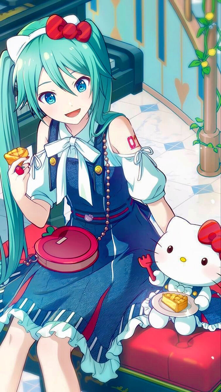 I edited the Sanrio card wallpaper +