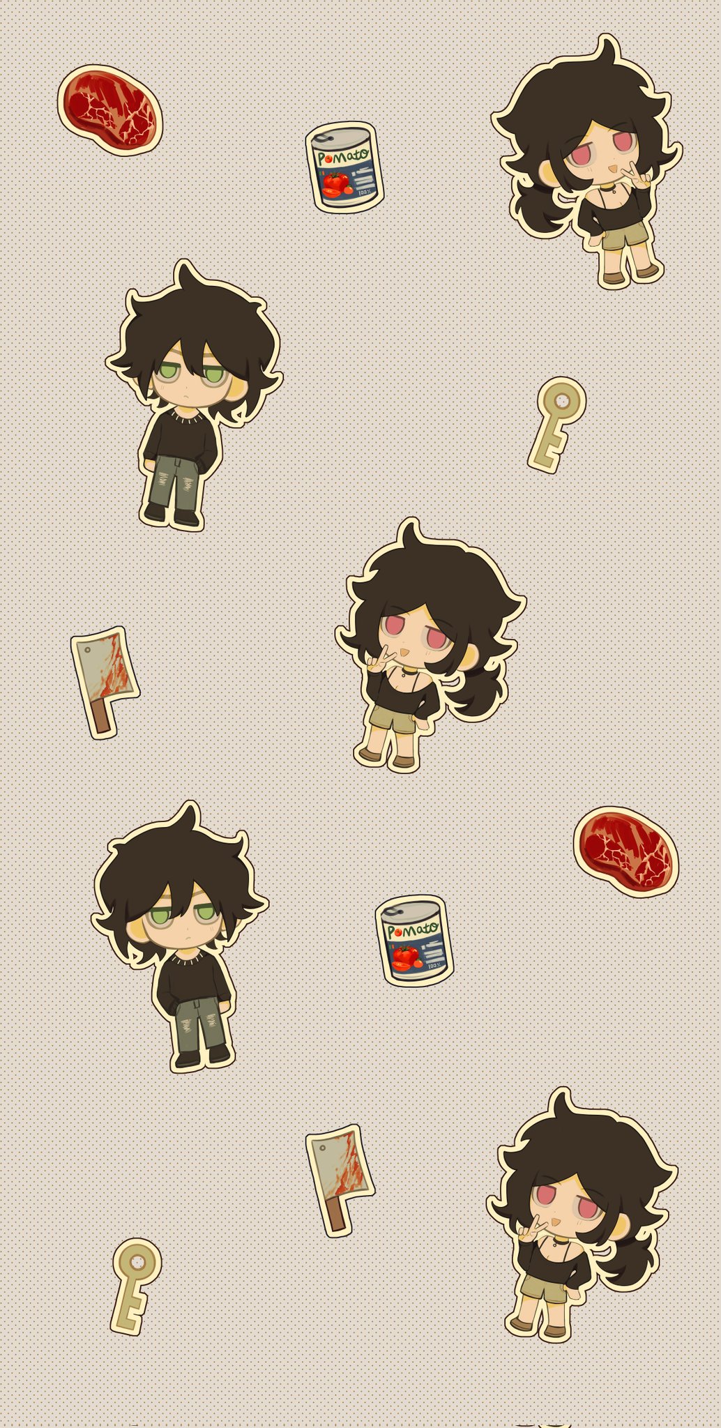 #thecoffinofandyandleyley The Coffin of Andy and Leyley I drew a wallpaper lol_(:3 ⌒ﾞ)_