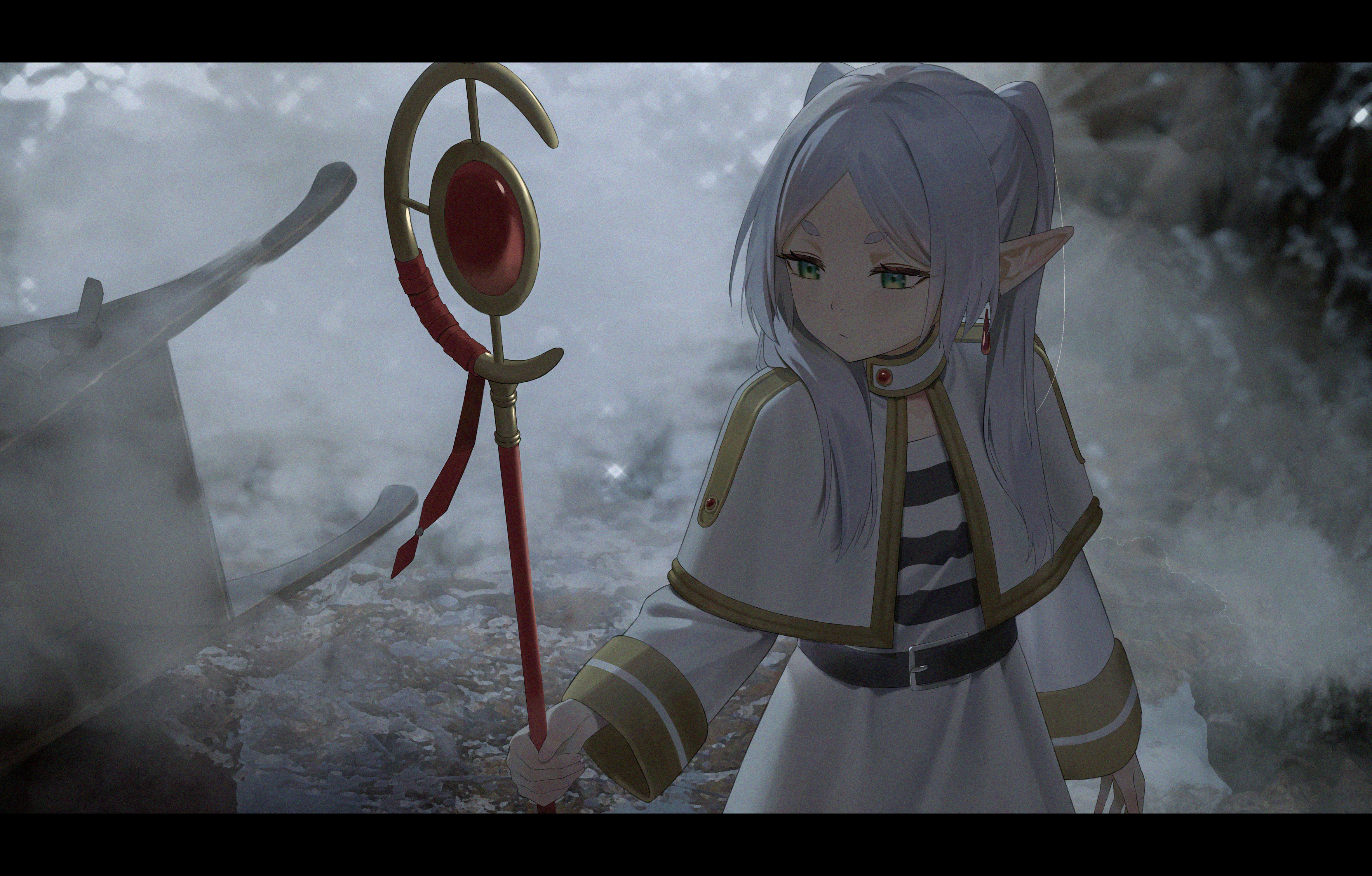 Frieren Beyond Journeys End HD Wallpaper Adventure by 明日