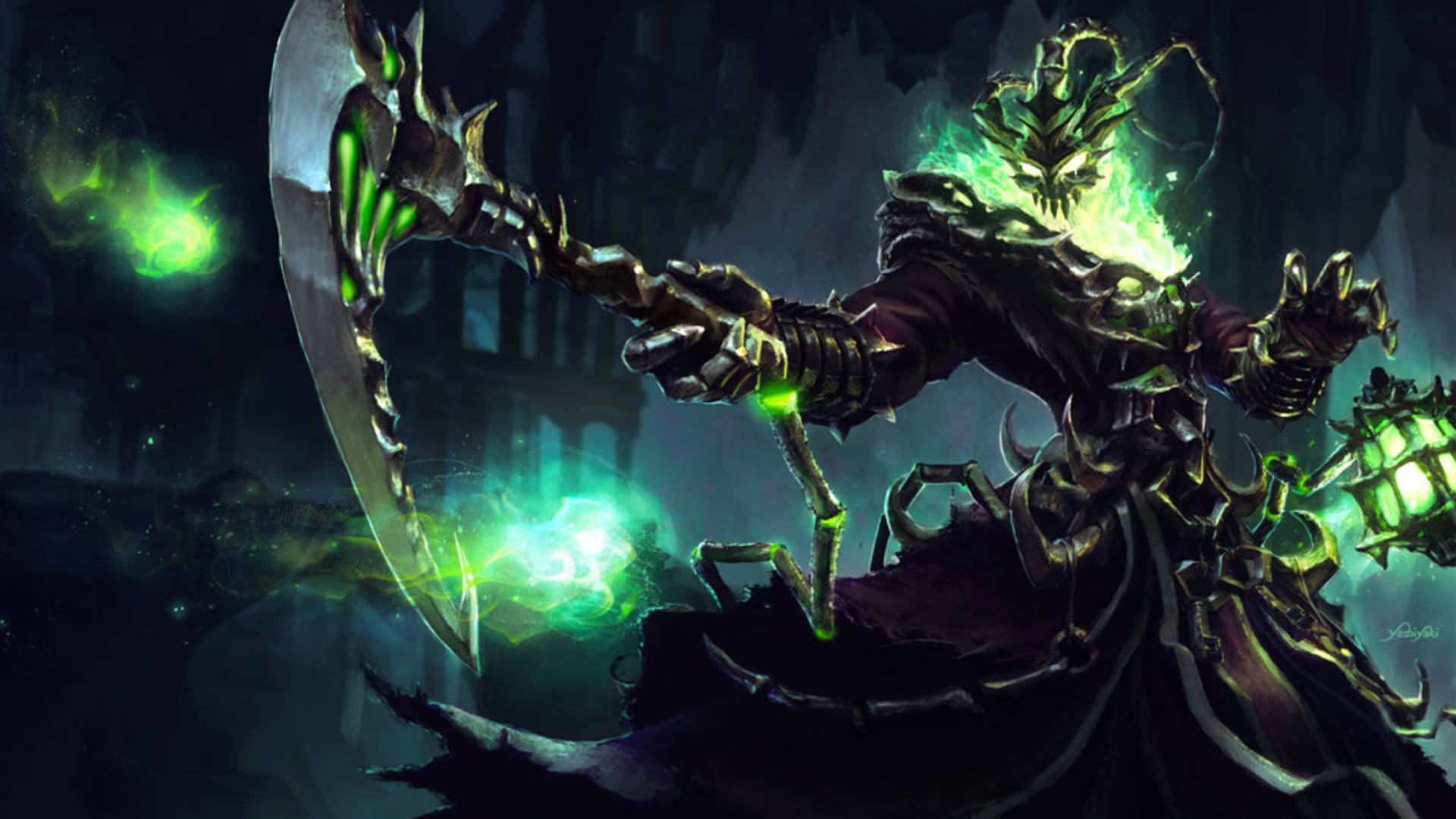 Download Thresh Of Legends Champion Wallpaper