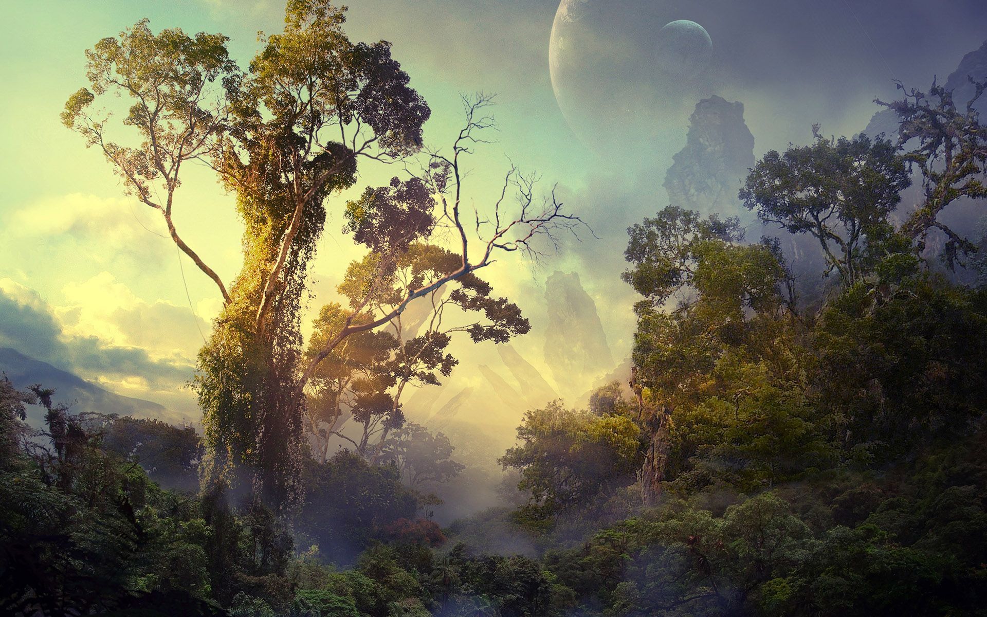 Resultado de imagen para paisajes avatar. Fantasy landscape, Landscape wallpaper, Scenery