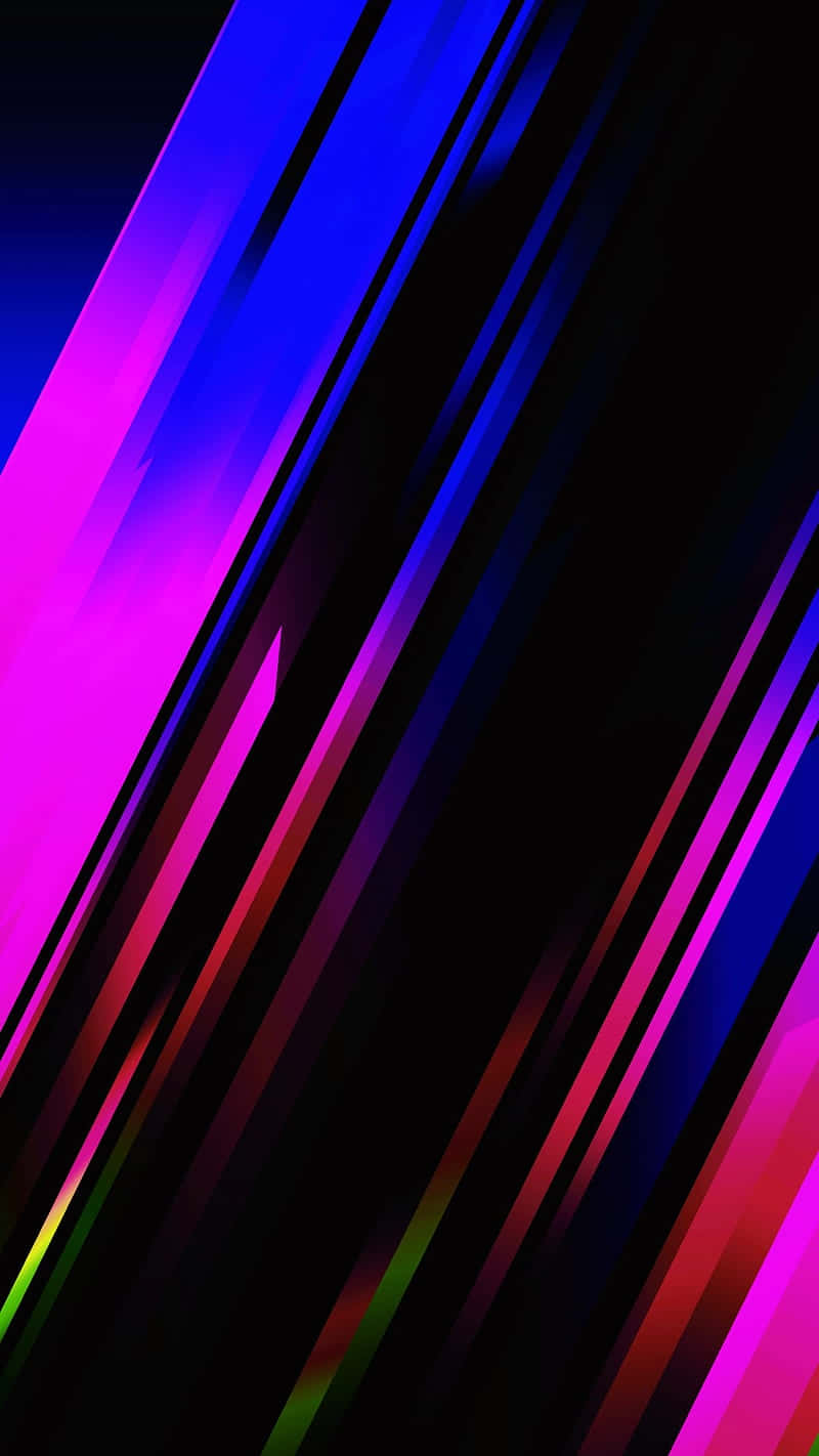 Download Pink And Blue Lines Super Amoled Display Wallpaper