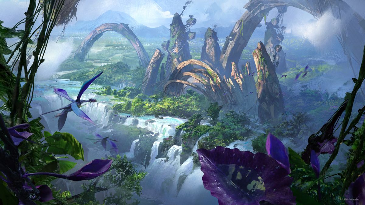 An Alien Landscape of Pandora. Fantasy landscape, Avatar world, Pandora avatar