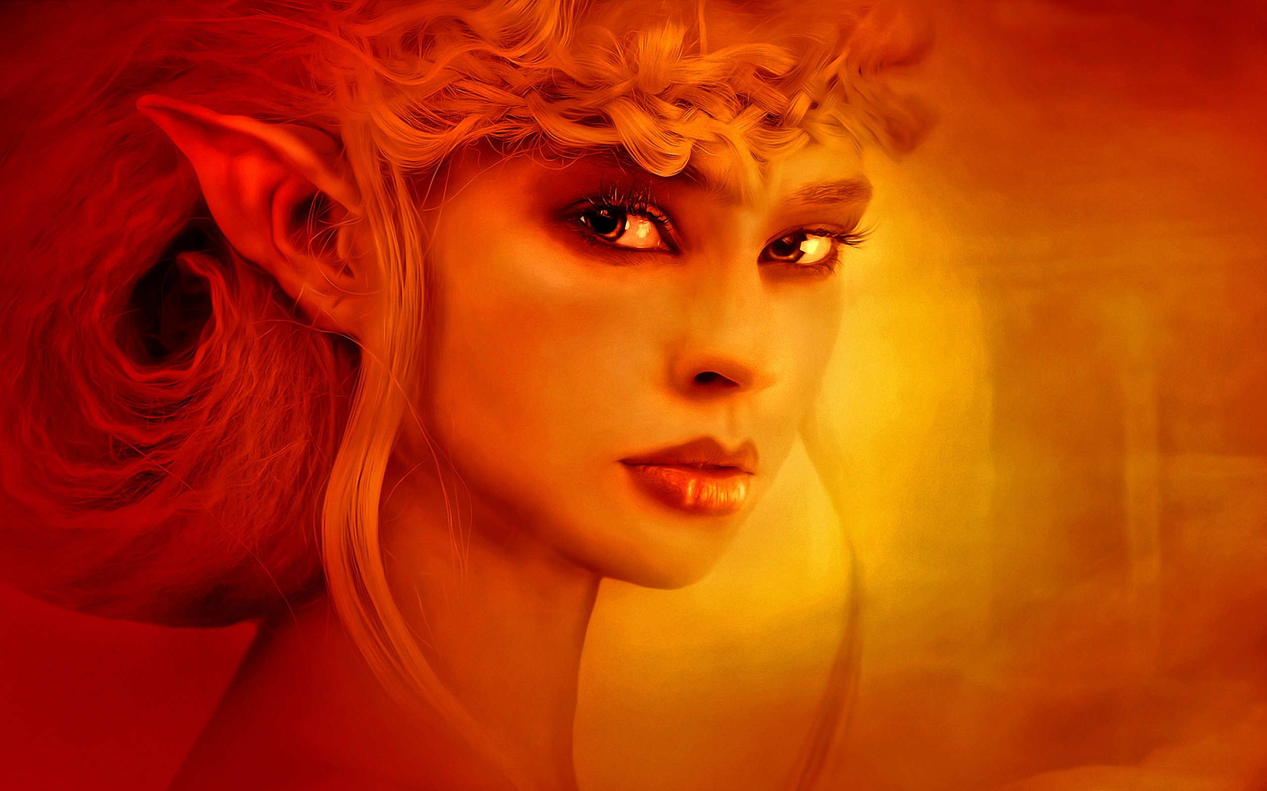 Elf Girl Red Wallpaper​-Quality Free Image and Transparent PNG Clipart