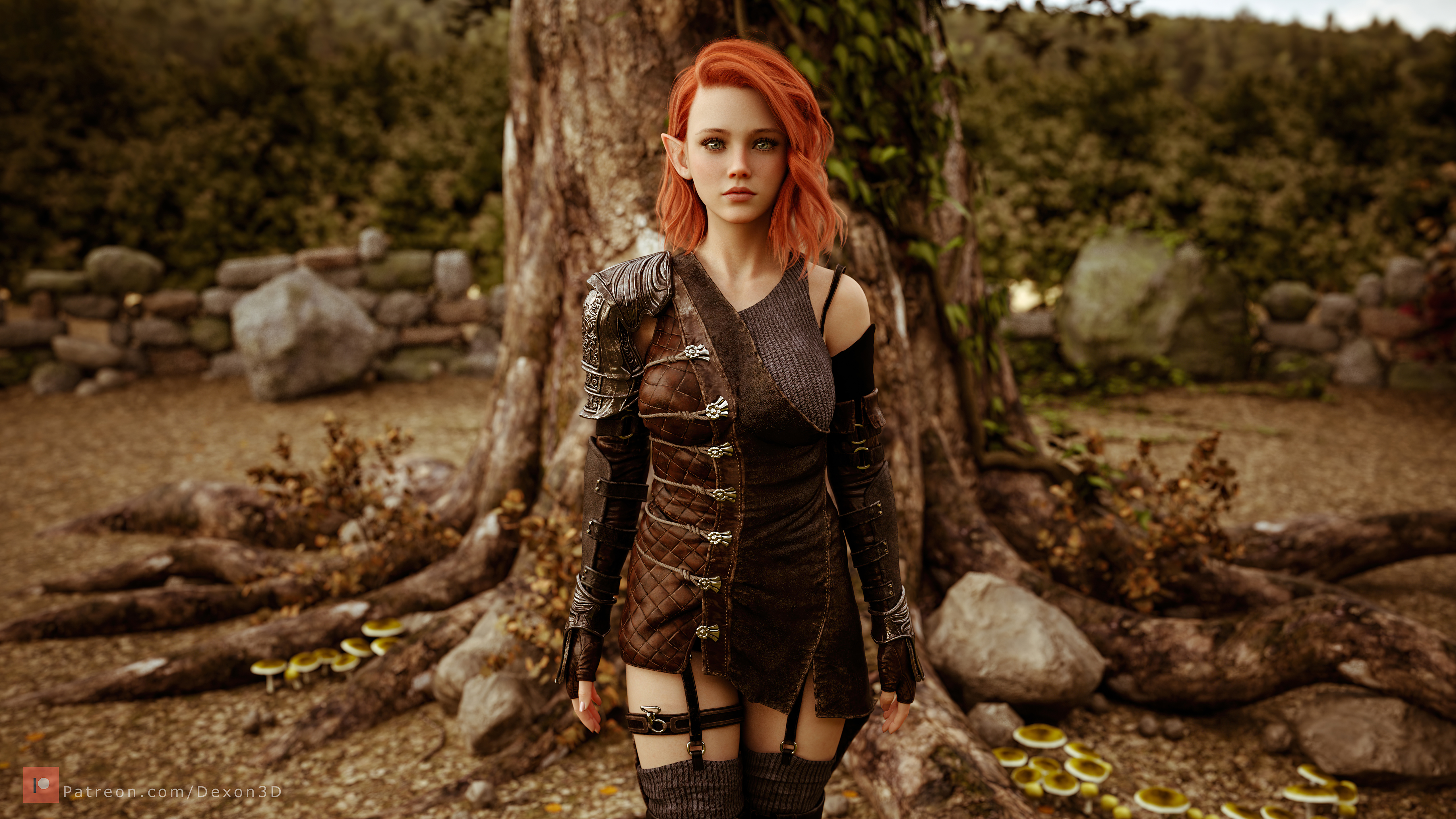 Elf Women Red Head 5k, HD Artist, 4k Wallpaper, Image, Background, Photo and Picture