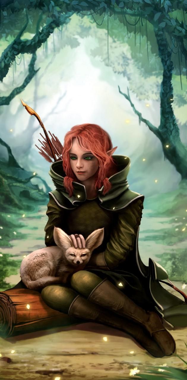 Wood Elf wallpaper by x_tive. Character art, Fantasy fairy, Character inspiration