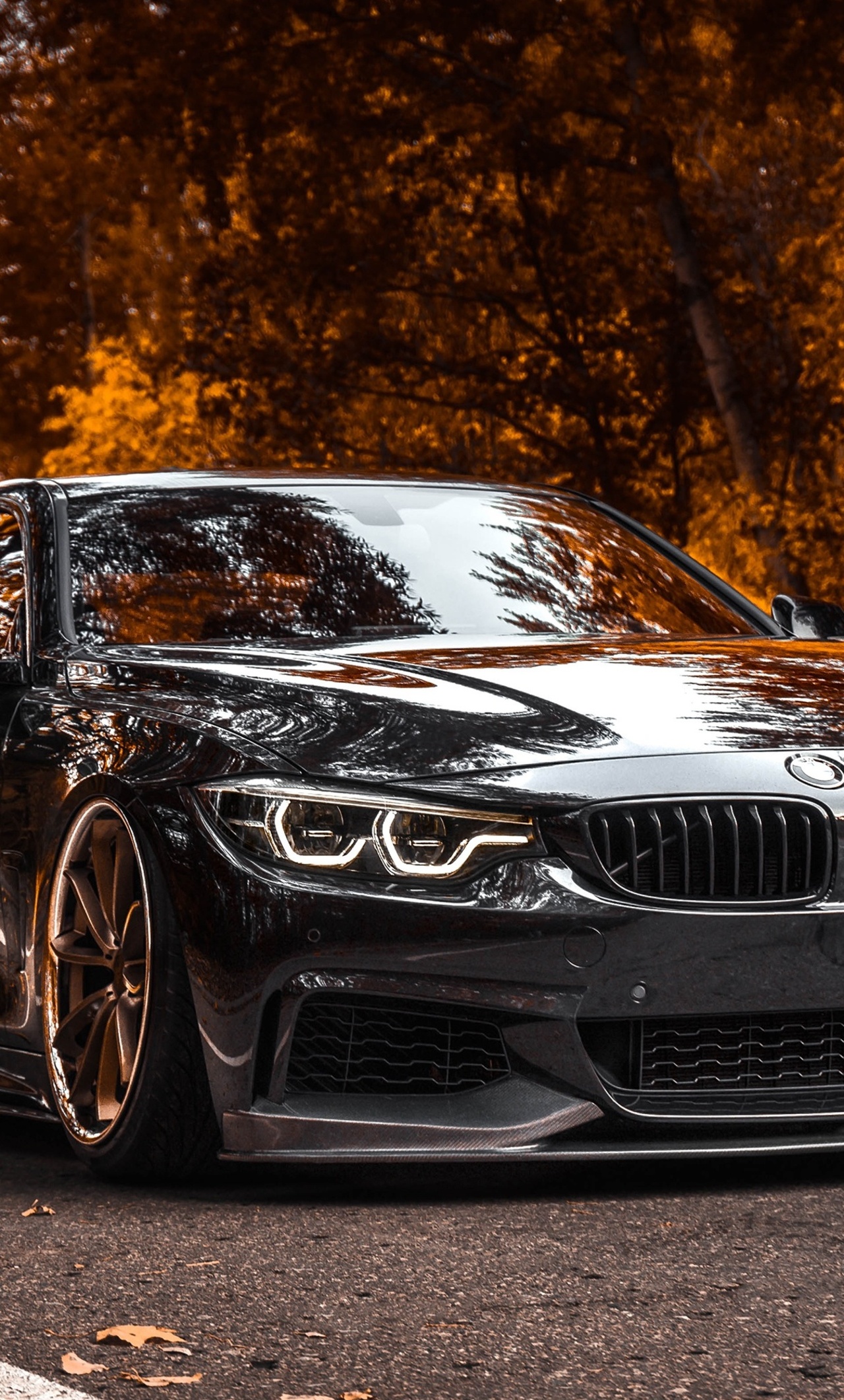 BMW Tuning 4 Series Black Metallic 4k iPhone , HD 4k Wallpaper Image, Background, Photos and Picture