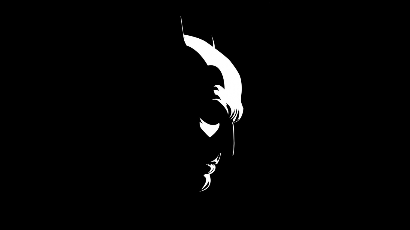 Batman dark knight minimal wallpaper background for your XFCE- Desktop